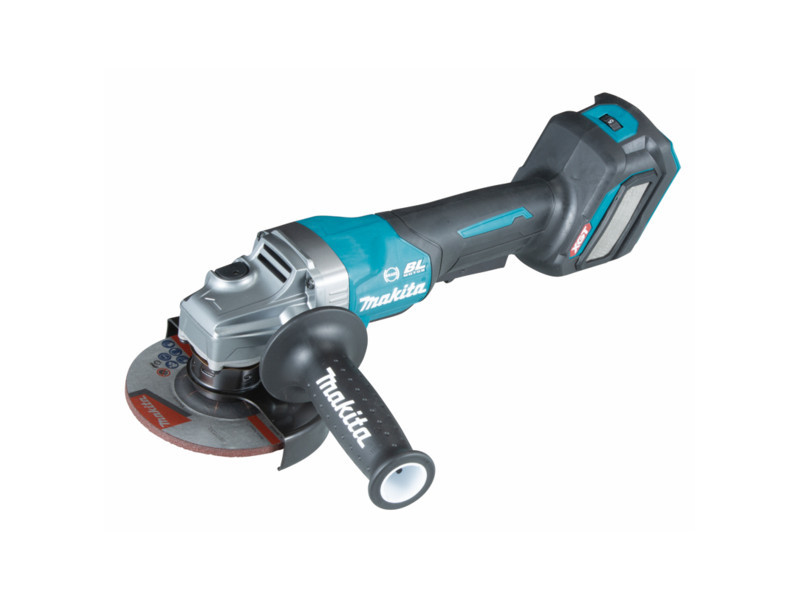 Makita sarokcsiszoló 125mm 40V max XGT Li-ion BL AWS, Z + FÉK, akku és töltő nélkül