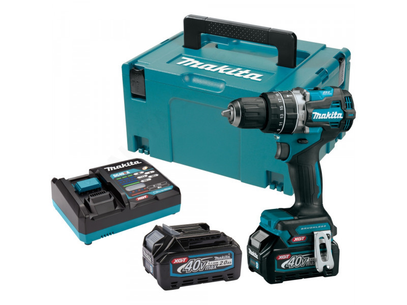 Makita akkus ütvefúró-csavarbehajtó 40Vmax XGT Li-ion BL 65Nm 2x2,0Ah