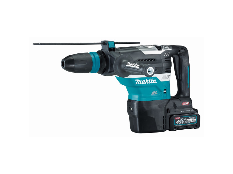 Makita akkus fúró-vésőkalapács 40Vmax XGT Li-ion BL AWS 40mm 8,0J SDS-Max 2x5,0Ah+WUT01