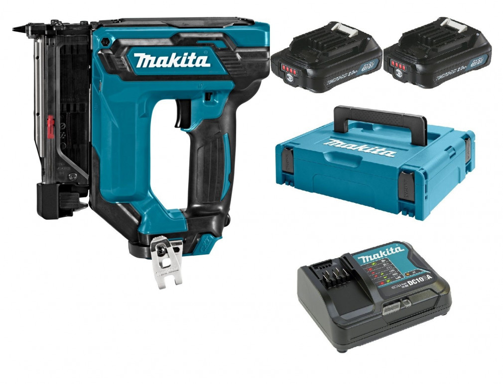 Makita akkus tűszegező 2x2,0Ah 10.8V CXT Li-ion + MAKPAC koffer