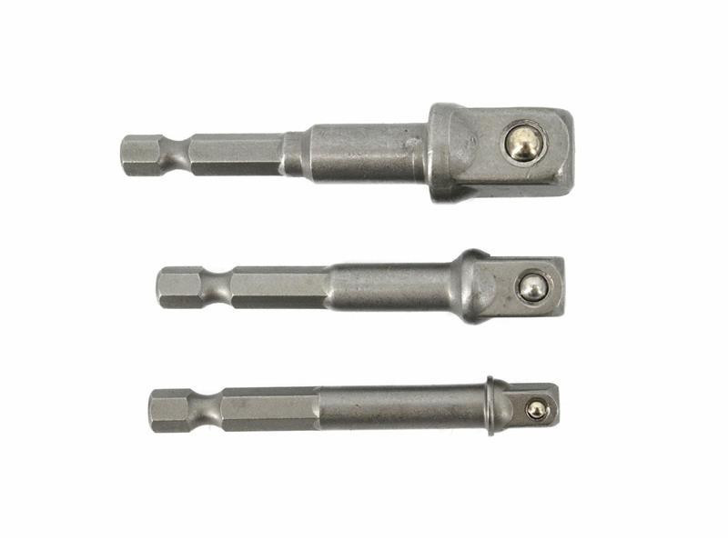 Bit adapter készlet dugókulcshoz 3 darabos 1/4"-3/8"-1/2", AWTOOLS