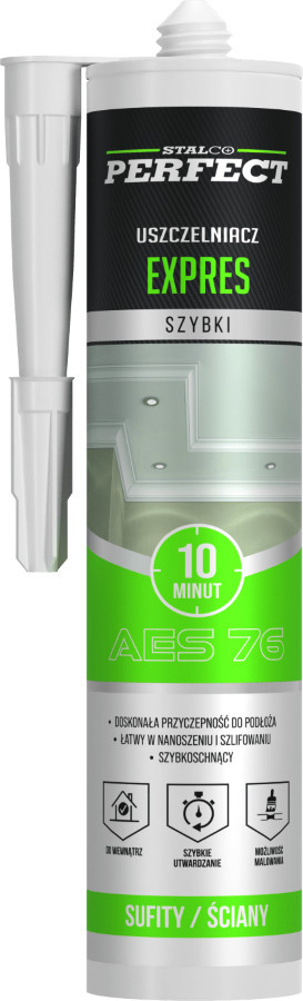 Akril expressz tömítő, fehér, 280ml, AES 76, STALCO PERFECT