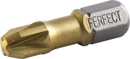 Bitfej titán 1/4"(PZ) Pz1 , 25 mm, STALCO POWERMAX