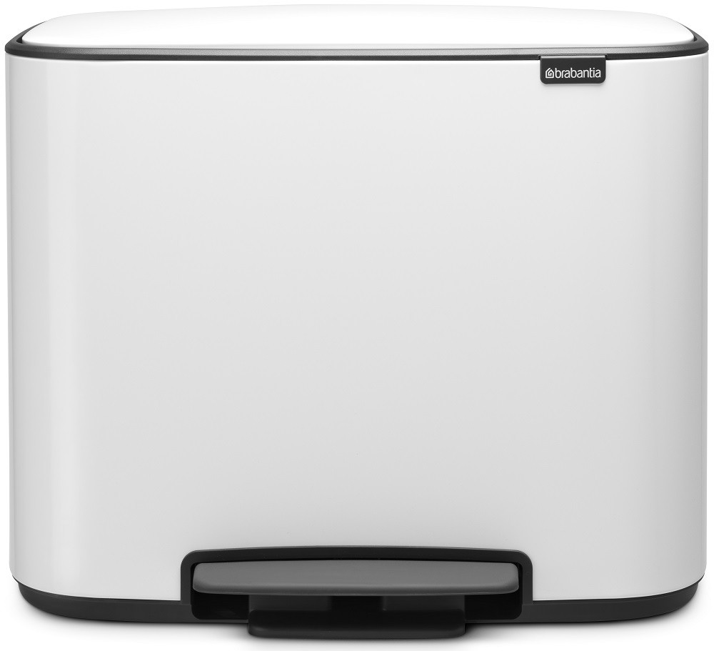 Brabantia Bo Pedal Bin pedálos szelektív hulladékgyűjtő szagmentesen záródó Soft-Close fedél, műanyag tartály, 11+23L