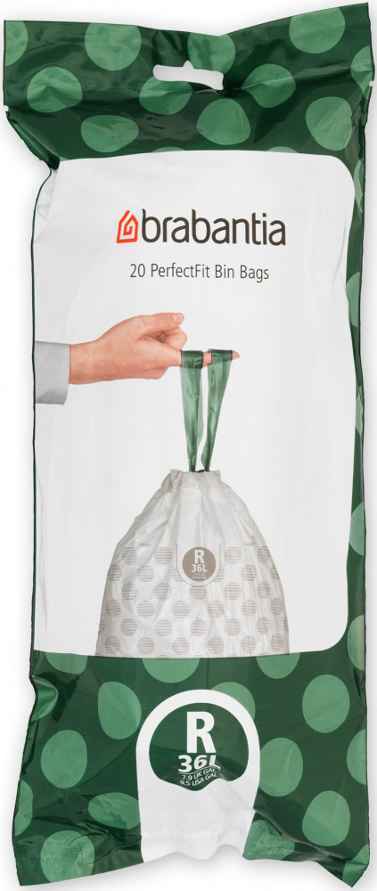 Brabantia PerfectFit szemeteszsák, R méret, 36L, 20 zsák/tekercs - 138508