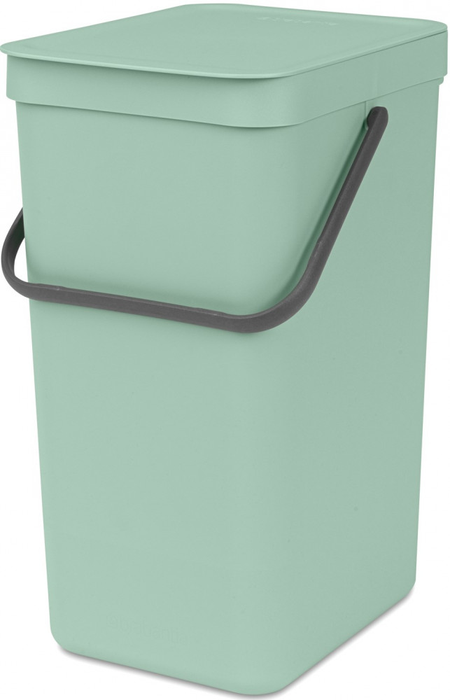 Brabantia Sort & Go konyhai szemetes felnyitható fedéllel, fogantyúval szelektív és komposzt gyűjtéséhez, 16L - D méret,