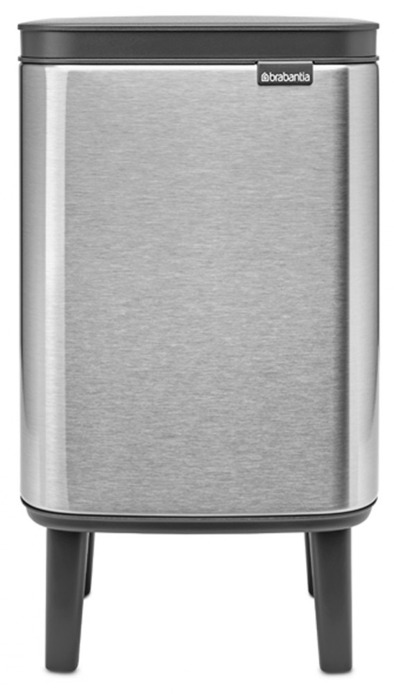 Brabantia Bo Waste Bin Hi hulladékgyűjtő felnyitható, Soft-Close fedéllel, magasított, lábakon álló, műanyag tartály, 4L