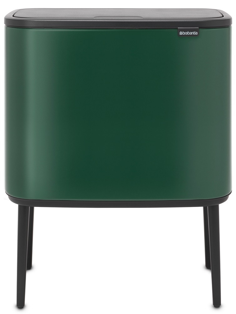 Brabantia Bo Touch Bin nyomófedeles szelektív hulladékgyűjtő, magasított, lábakon álló, műanyag tartály, 3x11L - X méret