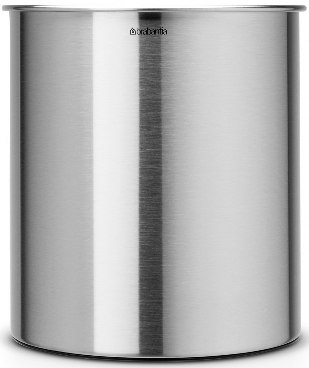 Brabantia Papírkosár fedél nélkül, 7L - C méret, H=237mm, D=215mm, r.m. acél, selyem matt - 311888