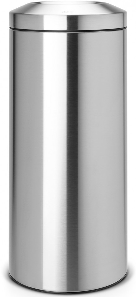 Brabantia Flame Guard önoltó papírkosár hulladékbedobó nyílással, fém kosárral, 30L, r.m. acél, selyem - 378621