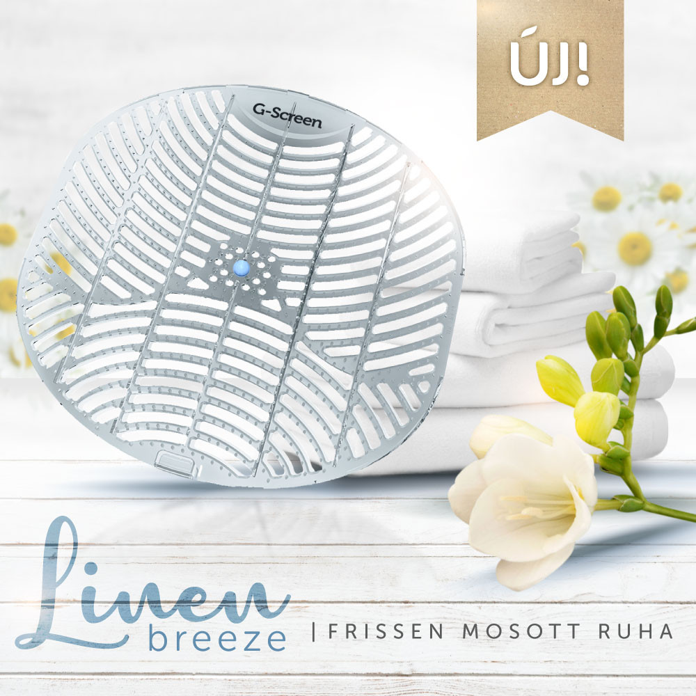 G-Screen Linen Breeze - frissen mosott ruha illatú piszoár rács