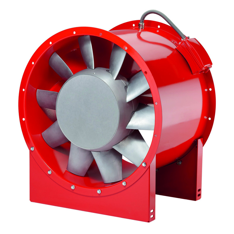 HELIOS AMD 630/8/4 1,1/4,5 kW: Középnyomású axiális csőventilátor, ~3 fázis, 400V, Dahlander kapcsolás