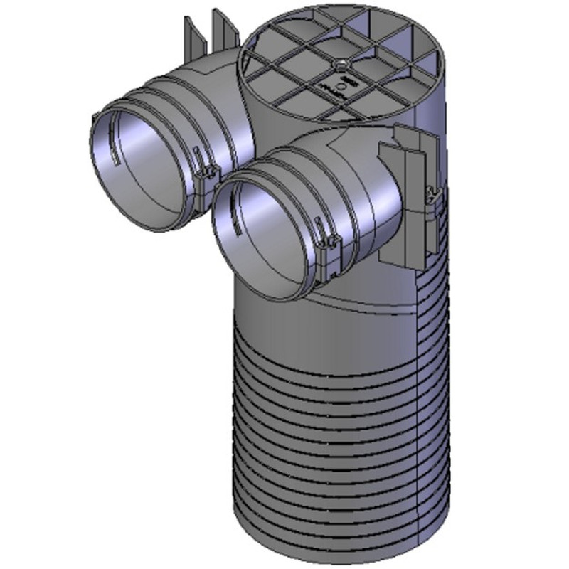 HELIOS FRS-DWK 2-75/125: FlexPipe plus rendszer, NÁ75, NÁ125-ös mennyezeti csatlakozó