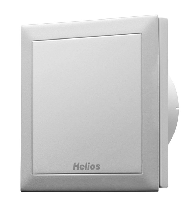 HELIOS M1/120 N/C: MiniVent kisventilátor, késleltető/ütemadó relés, 170/150 m3/h, visszacsapó szeleppel