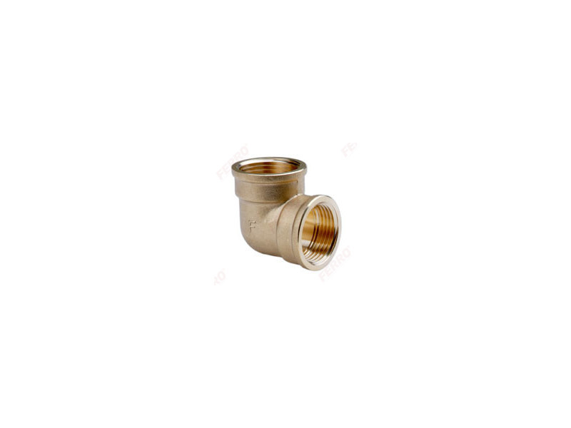 Ferro Sárgaréz könyök, KB, 1/2"