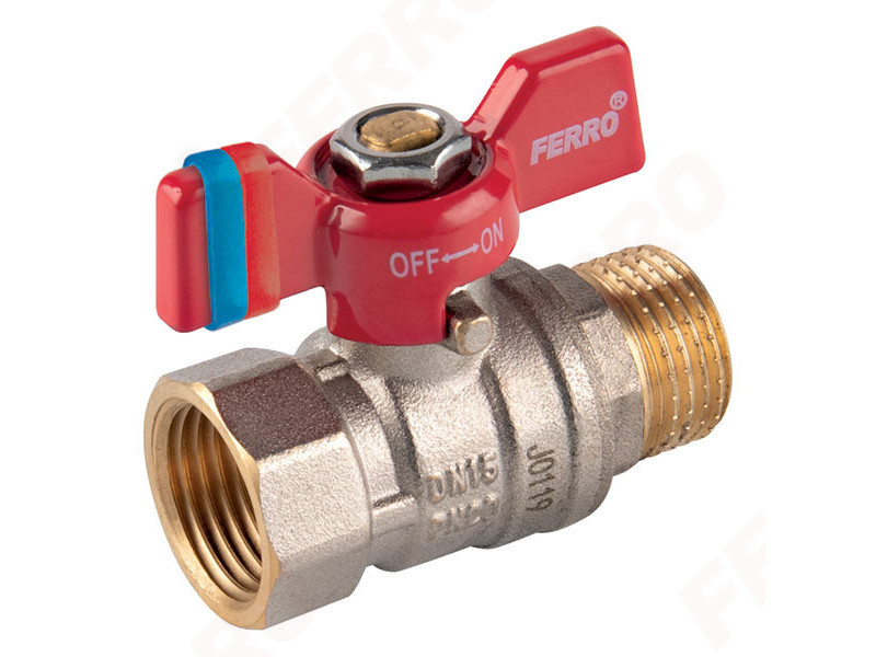 Ferro F-Comfort golyóscsap, pillangókar, KB, 3/4"