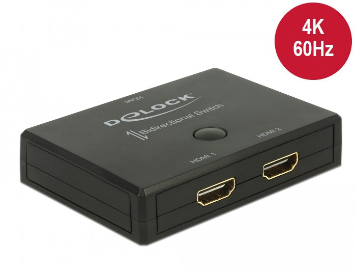 Delock HDMI 2 - 1 kapcsoló kétirányú 4K 60 Hz