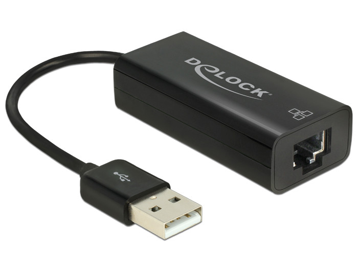 Delock Adapter USB 2.0 > LAN 10/100 Mb/s