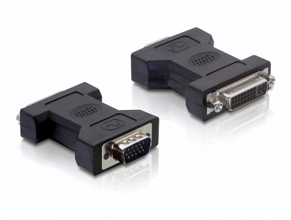 Delock Adapter DVI 24+5 anya > VGA 15 tűs apa