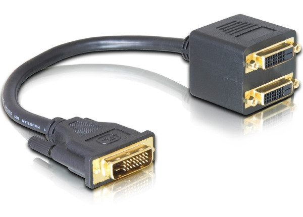 Delock adapter DVI25 apa > 2x DVI25 anya