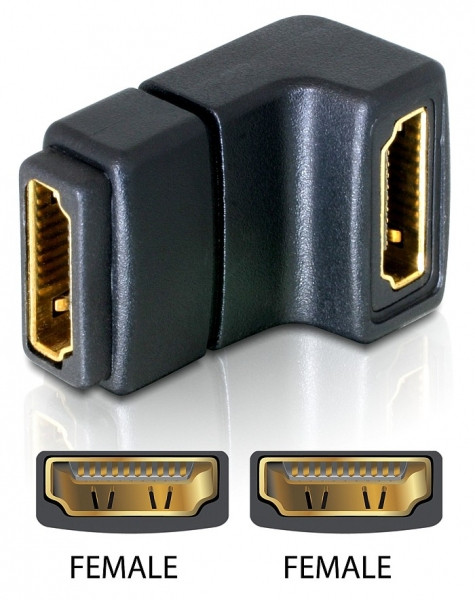 Delock adapter HDMI anya > HDMI anya 90 lefelé