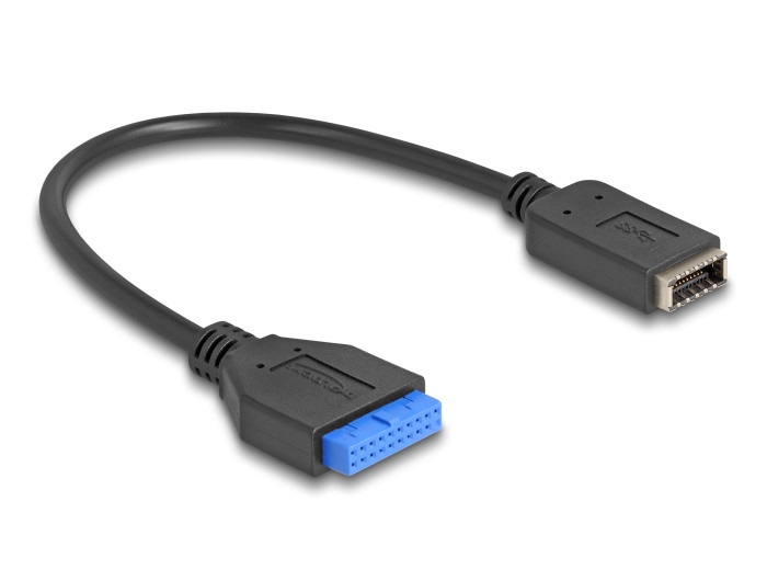 Delock USB 5 Gbps kábel tűfejes anya belső E-típusú A kulcsos anya USB csatlakozókkal 25 cm