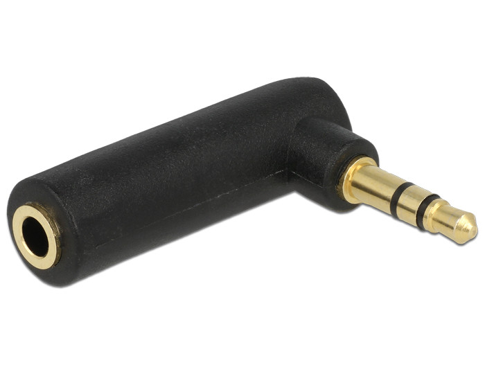 Delock Adapter Audio Stereo Jack 3,5 mm-es 3 tűs apa > szögletes anya