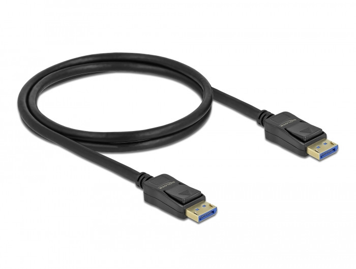 Delock DisplayPort kábel 10K 60 Hz 54 Gbps 1 m