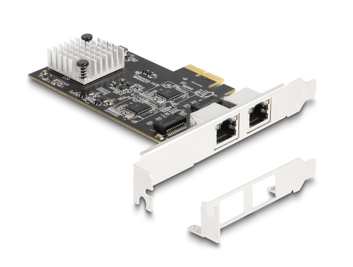 Delock PCI Express x2 kártya - 2 x RJ45 5 Gigabit LAN