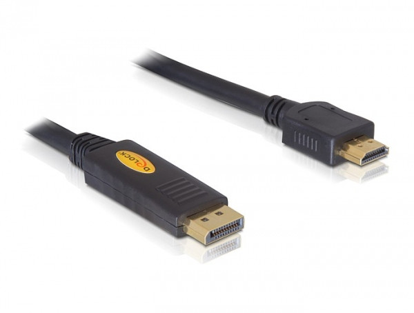 Delock Displayport apa - HDMI apa kábel, 5m