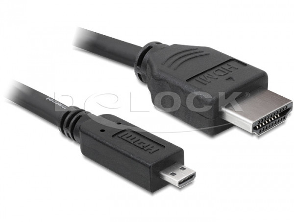 Delock High Speed HDMI Ethernet kábel A/D - A apa/apa 1,0m