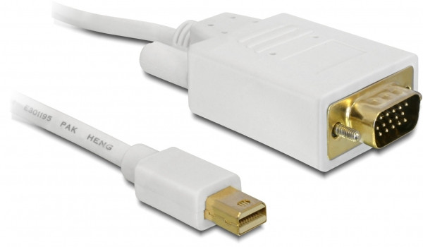 Delock Displayport mini apa > VGA 15 pin apa kábel, 5 m