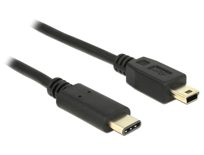 Delock Kábel USB Type-C 2.0 dugó > USB 2.0 Mini-B típusú dugó 2,0 m fekete