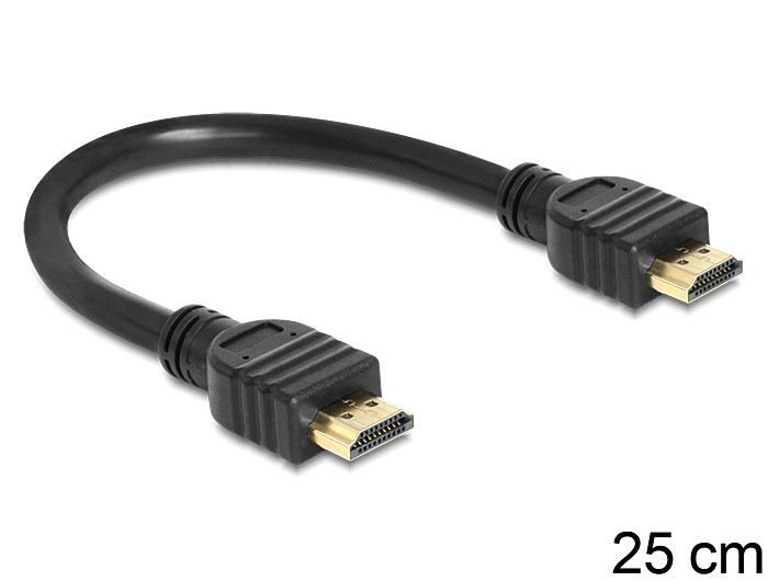 Delock nagy sebességű HDMI Ethernet - A kábel, apa / apa, 25 cm