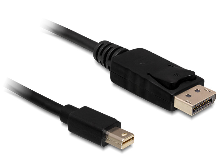 Delock Kábel mini Displayport dugó > Displayport dugó 5 m, fekete