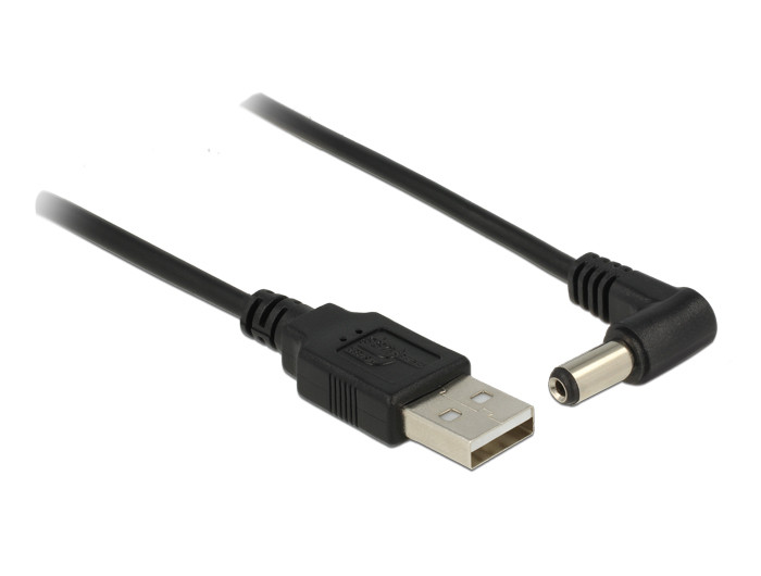 Delock USB tápkábel > DC 5.5 x 2.1 mm apa 90 1.5 m