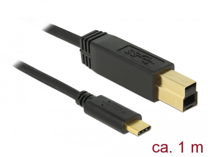 Delock USB 3.1 Gen 2 (10 Gbps) kábel Type-C B-típusú 1 m