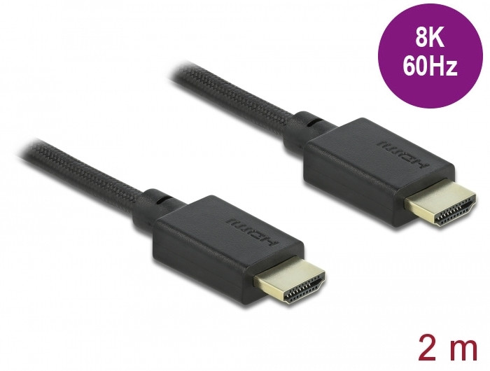 Delock Ultra nagy sebességu HDMI kábel 48 Gbps 8K 60 Hz 2 m