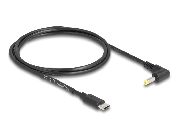 Delock USB tápkábel > DC 4,0 x 1,7 mm apa 90 1,5 m