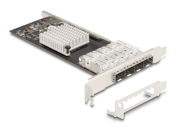 Delock PCI Express x4 Kártya - 4 x SFP bővítőhely Gigabit LAN