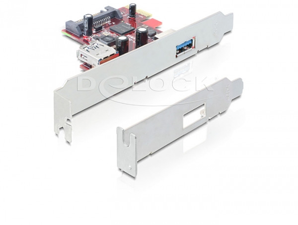 Delock PCI Express Card > 1 x külső 1 x belső USB 3.0