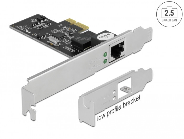 Delock PCI Express x1 kártya - 1 x 2,5 Gigabit LAN