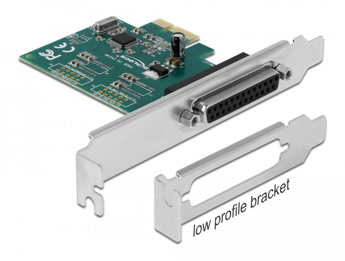 Delock PCI Express-kártya > 1 x Párhuzamos IEEE1284