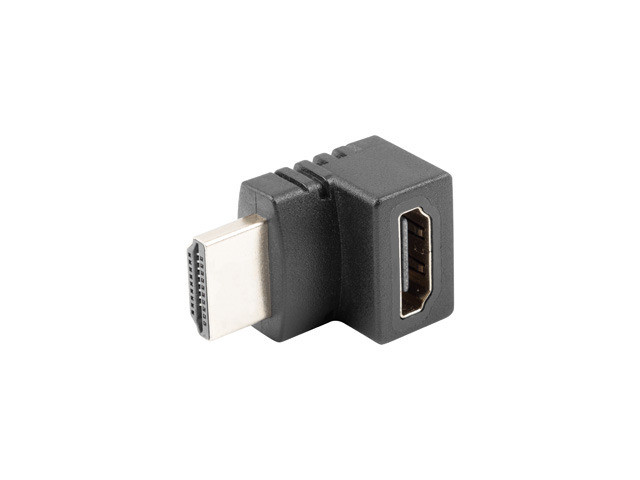 LANBERG HDMI(M)->HDMI(F) ADAPTER FERDÉN FELFELÉ FEKETE