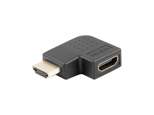 LANBERG HDMI(M)->HDMI(F) ADAPTER BALRA SZÖGBEN FEKETE