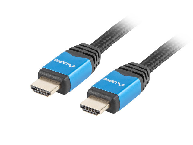 Lanberg HDMI M/M V2.0 CU fekete prémium kábel, 1.8m