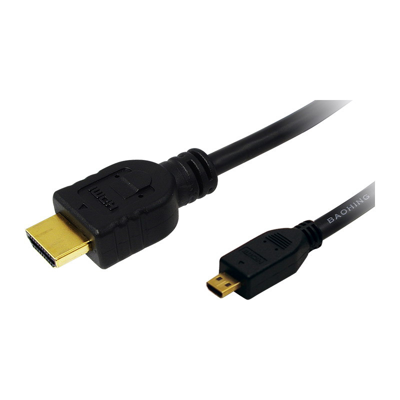 LogiLink HDMI kábel, Micro-D/M A/M, 4K/30 Hz, 2 m