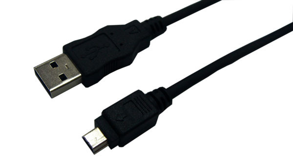 LogiLink USB 2.0 kábel, USB-A/M - Mini-USB/M, fekete, 3 m