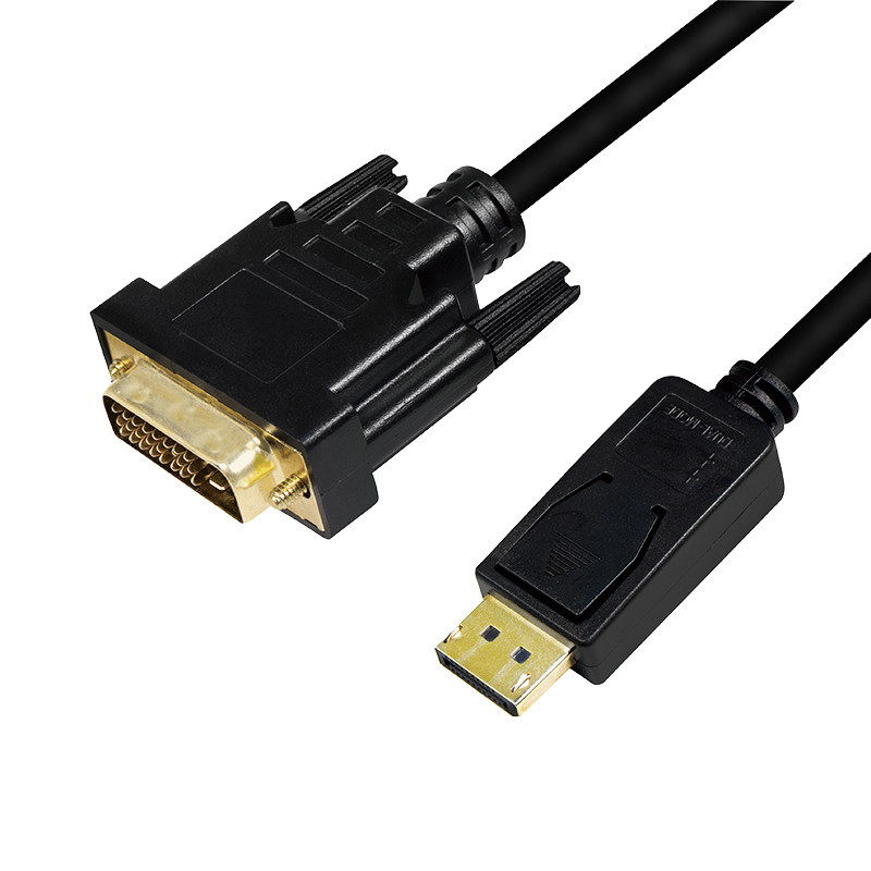 Logilink DisplayPort kábel, DP/M DVI/M, 1080p, fekete, 2 m