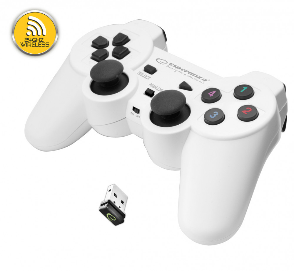 Esperanza Gladiator Wireless Gamepad PS3/PC fehér